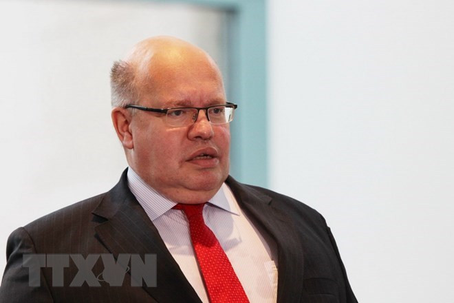 Bộ trưởng Kinh tế Đức Peter Altmaier. (Ảnh: Mạnh Hùng/TTXVN)