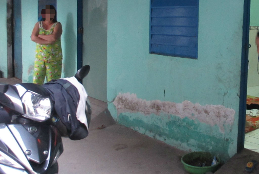 Phòng trọ nơi Lâm bị bắt giữ và thu hồi tang vật (Ảnh: Thanh Lâm).