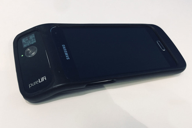 Thiết bị PureLiFi cho Samsung Galaxy S5 .