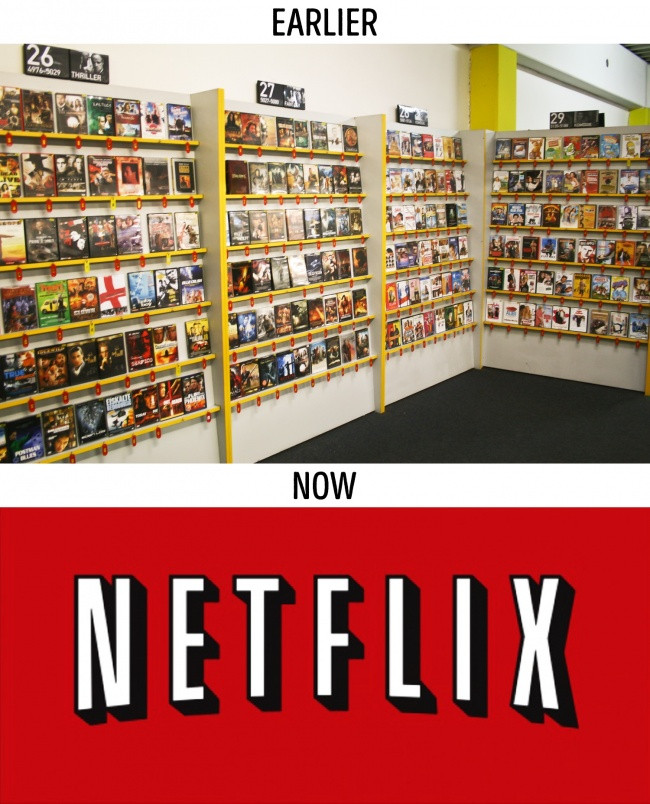 Xưa kia, giới trẻ thích thuê đĩa phim về xem, đặc biệt là vào tối thứ 6, hội bạn thân quây quần xem phim và ngủ lại nhà nhau. Nhưng ngày nay, internet đã "chiếm sóng" các cửa hàng bán và cho thuê băng đĩa.