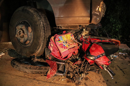 Hiện trường vụ TNGT thảm khốc.