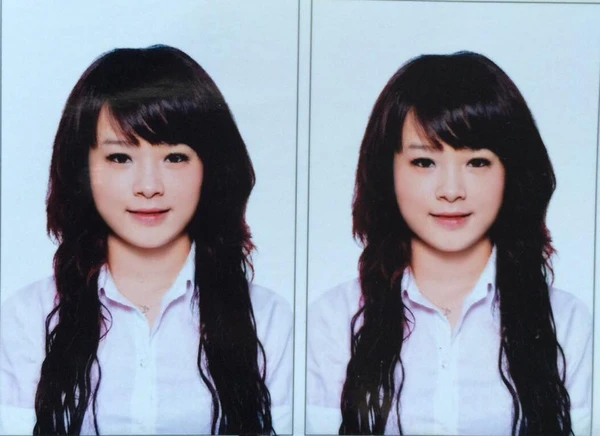 Ảnh thẻ với mái tóc được cắt dạng sư tử hot hit một thời.