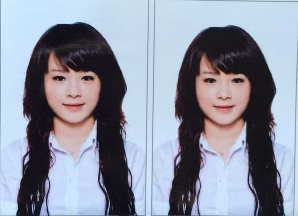 Ảnh thẻ với mái tóc được cắt dạng sư tử hot hit một thời.