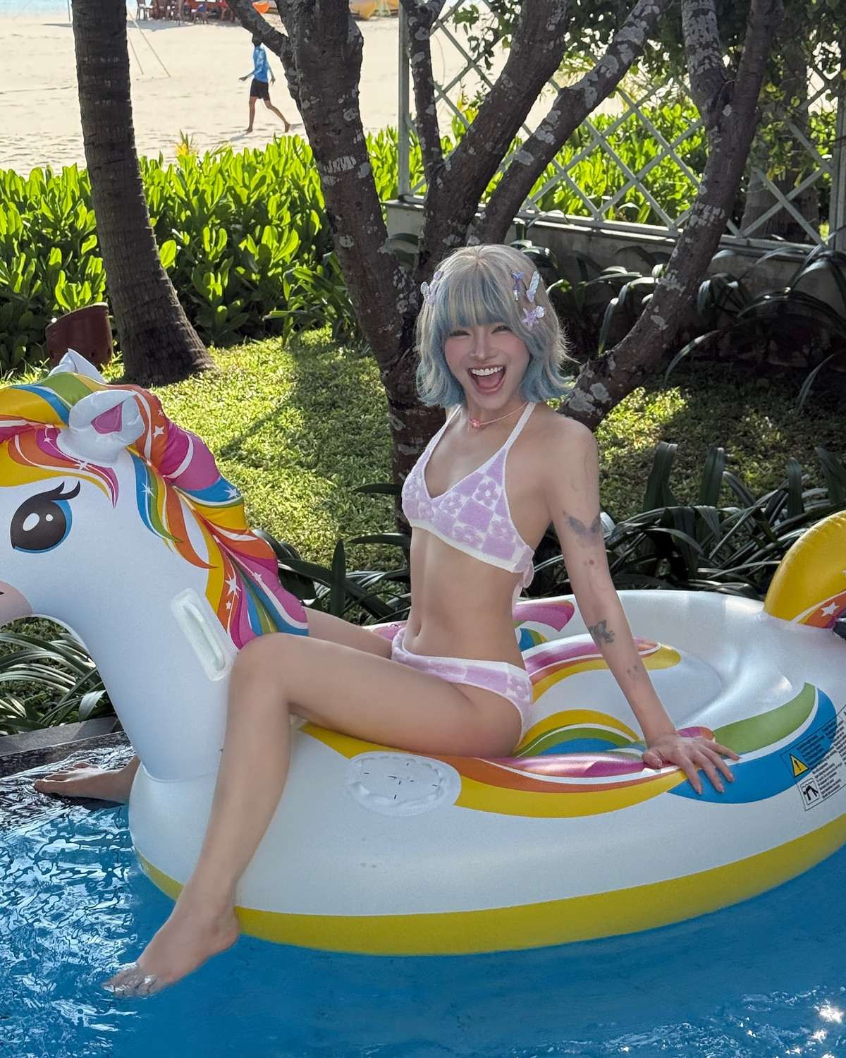 Nàng Tiktoker sở hữu thân hình mảnh mai, không chút mỡ thừa.