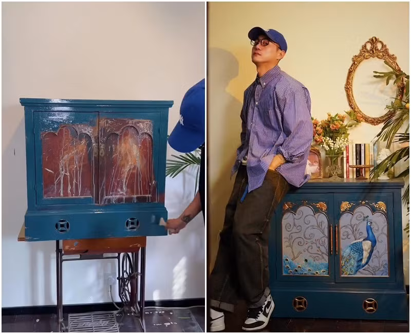 Từ những món đồ đồng nát vất vưởng ở bãi rác, anh đã biến chúng thành những món đồ decor cực xịn, vừa bảo vệ môi trường vừa thể hiện gu thẩm mỹ.