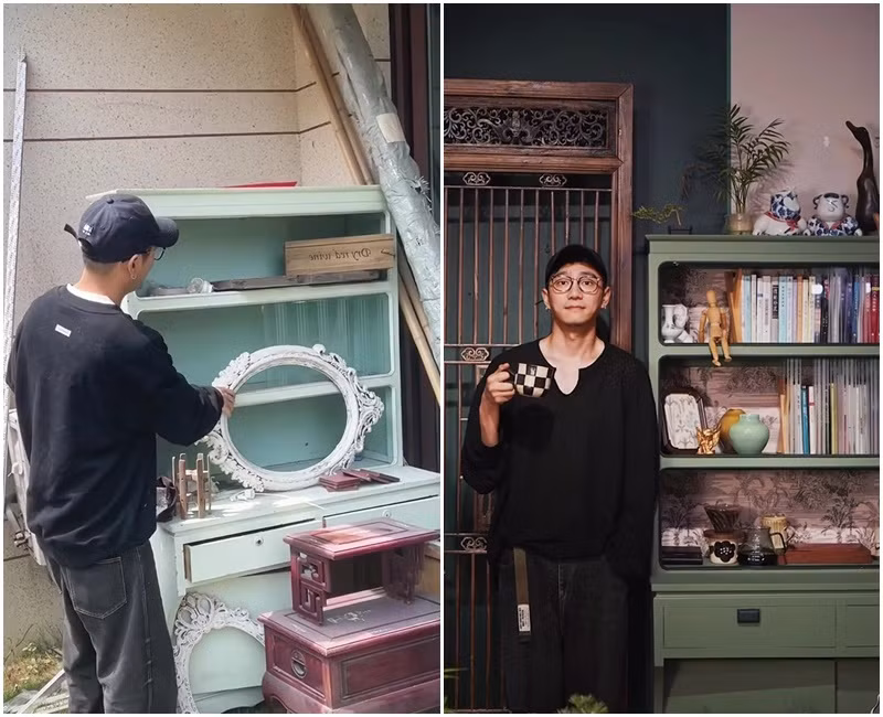 Anh có niềm đam mê với decor nhà cửa. Đầu năm 2023, anh chàng sở hữu căn nhà của riêng mình và mất 8 tháng để cải tạo cơ bản.