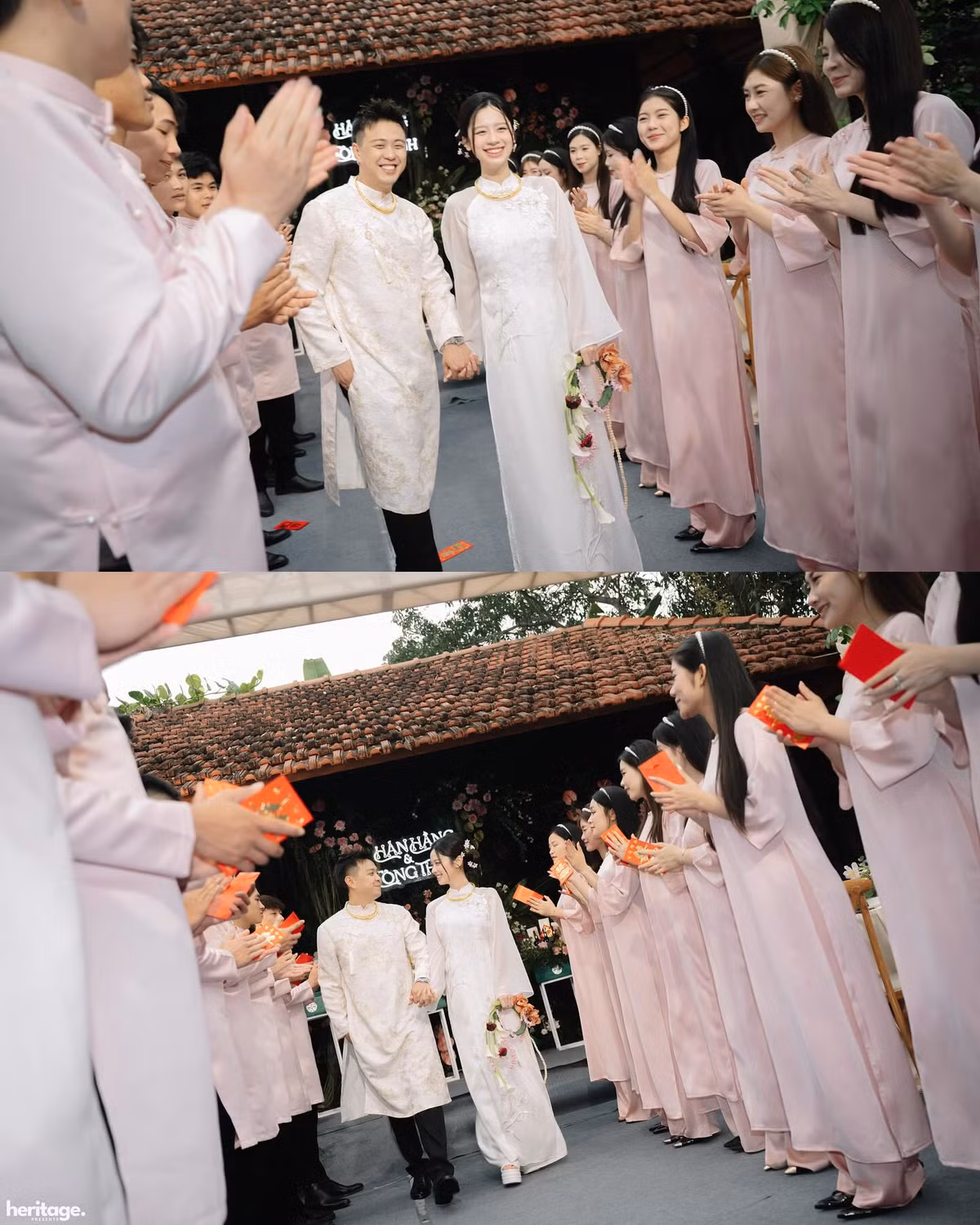 Những hình ảnh đám hỏi của Hàn Hằng và Huyme đã nhận được "cơn mưa" lời chúc phúc từ phía người hâm mộ. Nhiều người bày tỏ sự ngưỡng mộ trước tình yêu đẹp của cặp đôi và gửi lời chúc hạnh phúc đến họ.