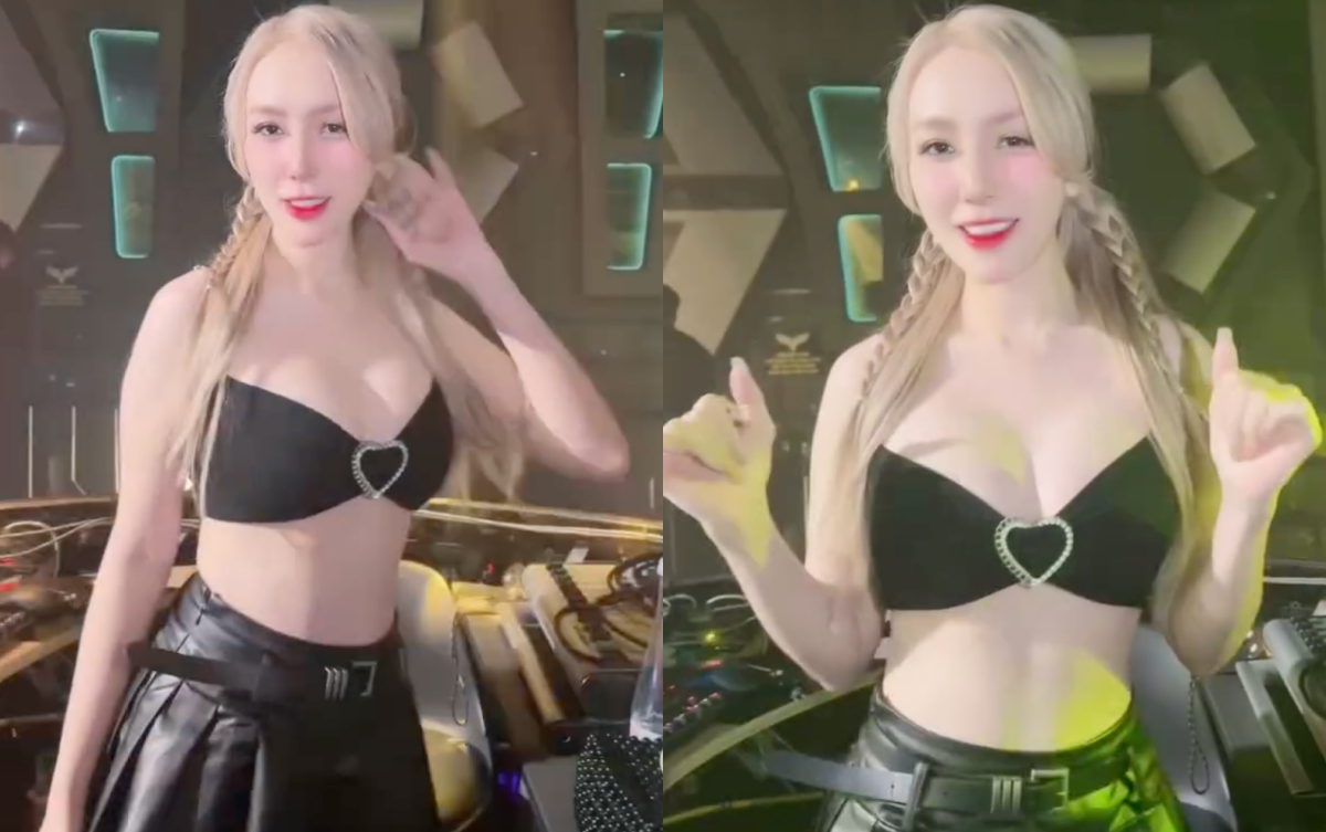 Thảo Bebe thường xuyên xuất hiện với những bộ trang phục táo bạo, khoe trọn vòng một gợi cảm và đôi chân dài miên man. Trong những video được đăng tải khi đang "phiêu" theo nhạc khi đi diễn, cô nàng gây ấn tượng với các thiết kế cắt xẻ sâu, khoe vòng 1 lấp ló cùng làn da trắng không tì vết.