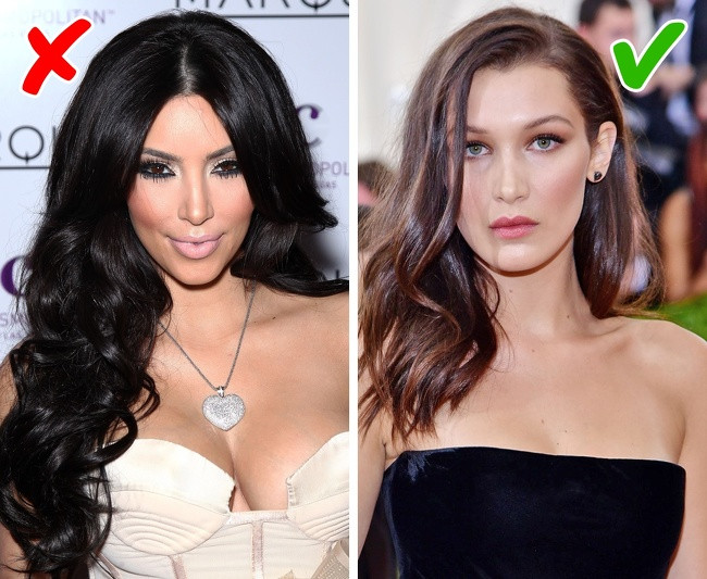 5. Trang điểm nổi bật khuôn mặt: Quá nhiều màu sắc và lớp kem trên mặt đã không phù hợp, thay vào đó là bạn nên dùng kem dưỡng ẩm và trang điểm nhẹ nhàng.