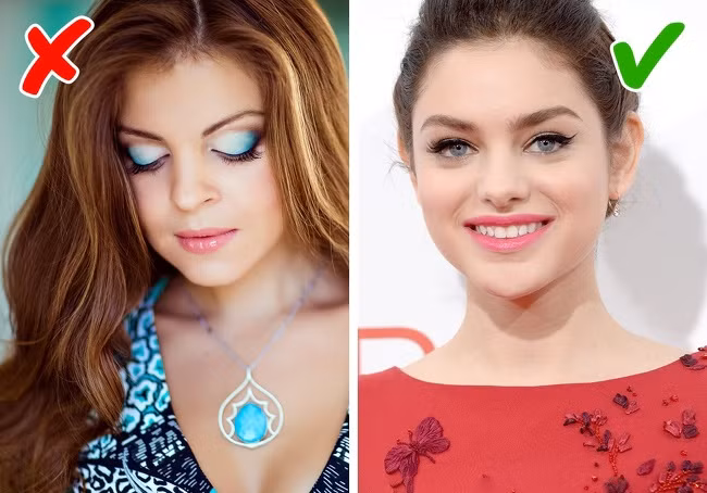 4. Lông mày mỏng: Hình dáng và kích thước của lông mày cũng được thay đổi cho hợp thời trang.