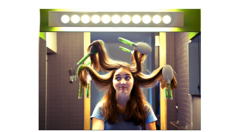 8. Chải tóc: Chải tóc quá nhiều bằng loại lược không phù hợp dễ khiến tóc rụng và mất độ đàn hồi.