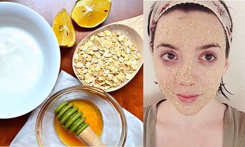 Cách làm: Trộn đều các nguyên liệu trên thành hỗn hợp. Sau khi rửa mặt sạch, thoa hỗn hợp này lên mặt đồng thời kết hợp với massage nhẹ nhàng.