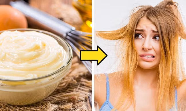 9. Ủ tóc với trứng và dầu: Cách làm đẹp này khiến tóc dính bết hơn.