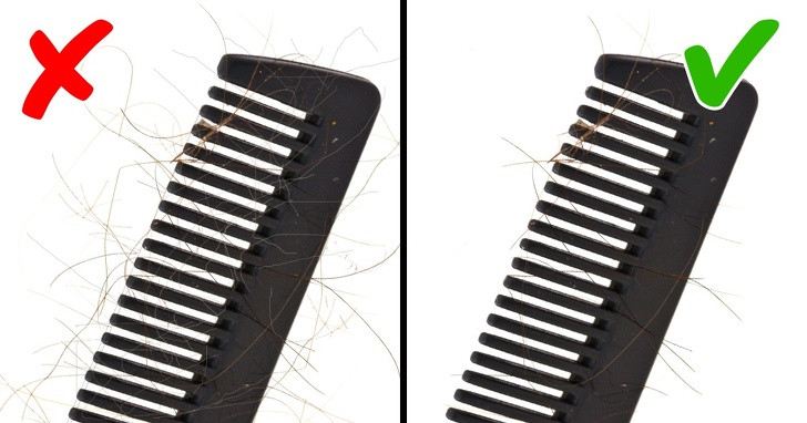 5. Rụng tóc nhiều: Nếu lược của bạn có nhiều tóc rụng hơn bình thường thì bạn nên tìm đến hỏi ý kiến của bác sĩ.