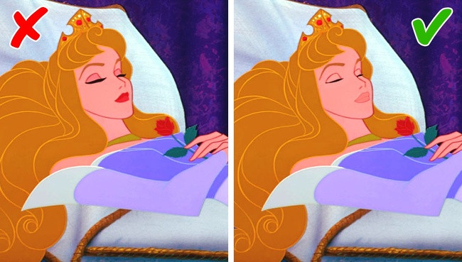  8. Không ngủ khi còn trang điểm: Các bác sĩ da liễu khuyên bạn nên làm sạch da trước khi đi ngủ. Ngủ khi còn lớp trang điểm trên mặt sẽ có hại cho da.