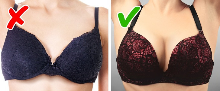 Vứt bỏ đồ lót sai kích thước: Đồ lót cần phải đúng size ngực và giúp bạn thêm tự tin hơn, những chiếc áo không phù hợp bạn cũng không nên giữ lại.