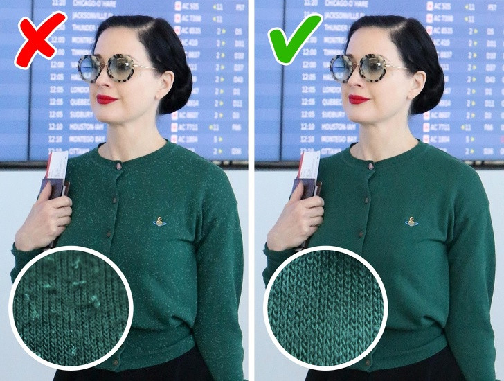 Những chiếc áo đã bị sờn vải: Nếu bạn đang có những chiếc áo len hay áo thun mà bị sờn hay mòn thì hãy nhanh chóng ném đi khỏi tủ quần áo.