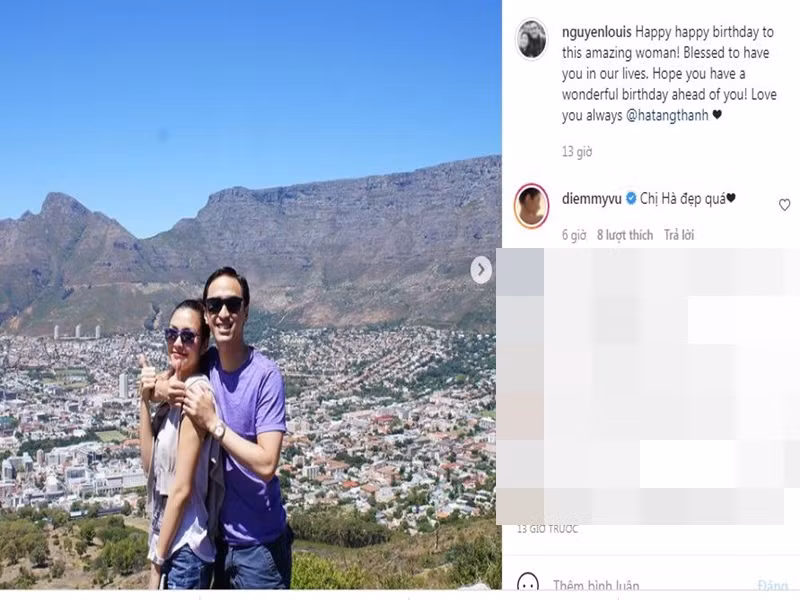 Louis Nguyễn thường xuyên dành những lời ngọt ngào cho Tăng Thanh Hà.