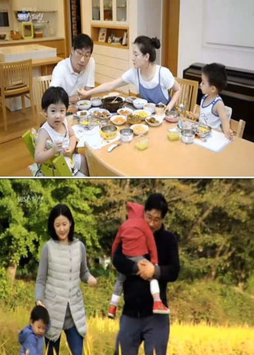 Cuộc sống của vợ chồng Lee Young Ae bên hai con trôi qua một cách bình dị và an yên. Ảnh: Dân Việt