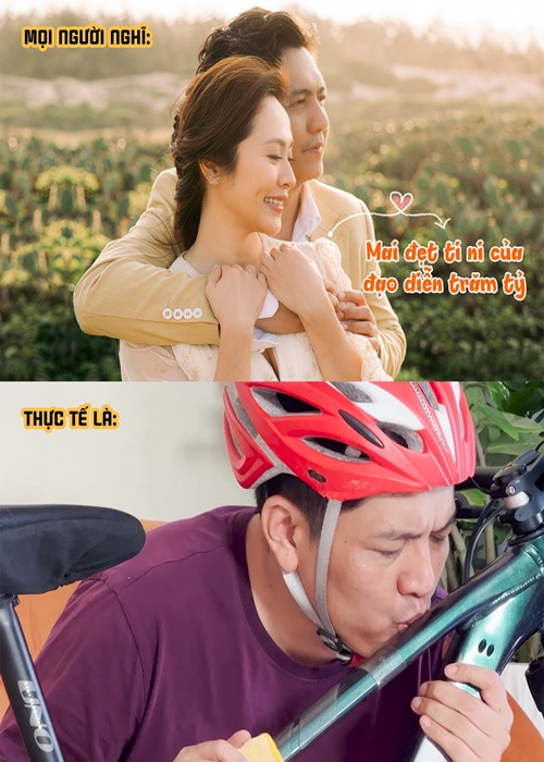 Đức Thịnh và Thanh Thúy không ít lần tự chế ảnh để mang lại tiếng cười cho người xem.