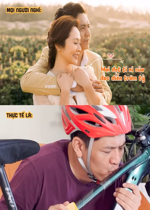 Đức Thịnh và Thanh Thúy không ít lần tự chế ảnh để mang lại tiếng cười cho người xem.