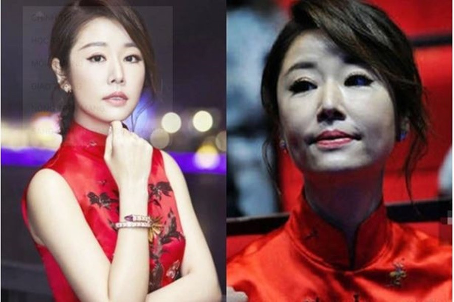 Nhan sắc thật của Lâm Tâm Như được hé lộ qua camera thường. Ảnh: Dân Trí