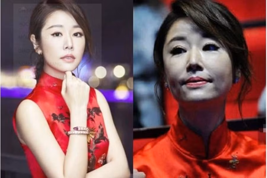 Nhan sắc thật của Lâm Tâm Như được hé lộ qua camera thường. Ảnh: Dân Trí