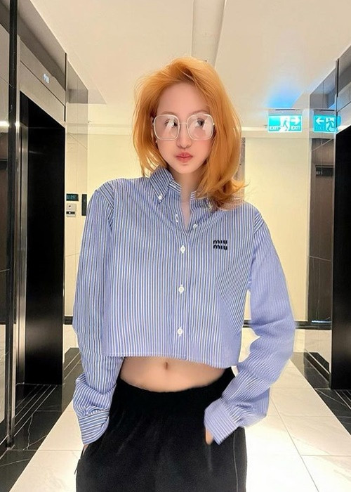 Gần đây, Hiền Hồ có sự thay đổi về diện mạo. Cô nhuộm tóc màu sáng. Ảnh: Instagram