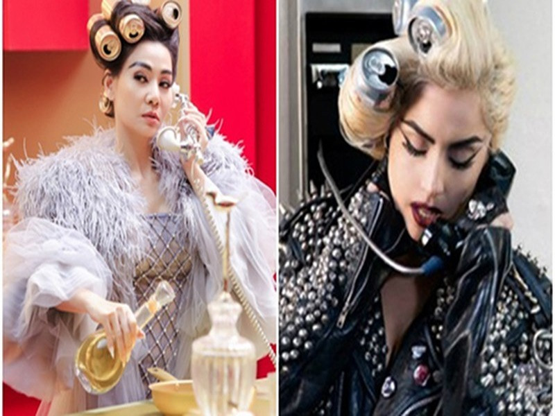 Năm 2019, MV "I am diva" của Thu Minh bị cư dân mạng soi ra có những điểm giống MV "Kill This Love" và "Ddu-du Ddu-du" của Black Pink (Hàn Quốc), "Telephone" của Lady Gaga. Hà Đỗ - người đã lên ý tưởng và xây dựng tạo hình cho Thu Minh trong MV "I am diva" chia sẻ: "Mỗi sản phẩm âm nhạc là những dự án tâm huyết của các nghệ sĩ khác nhau trên thế giới. Vậy nên, mọi sự so sánh đều rất khập khiễng". Ảnh: Người đưa tin