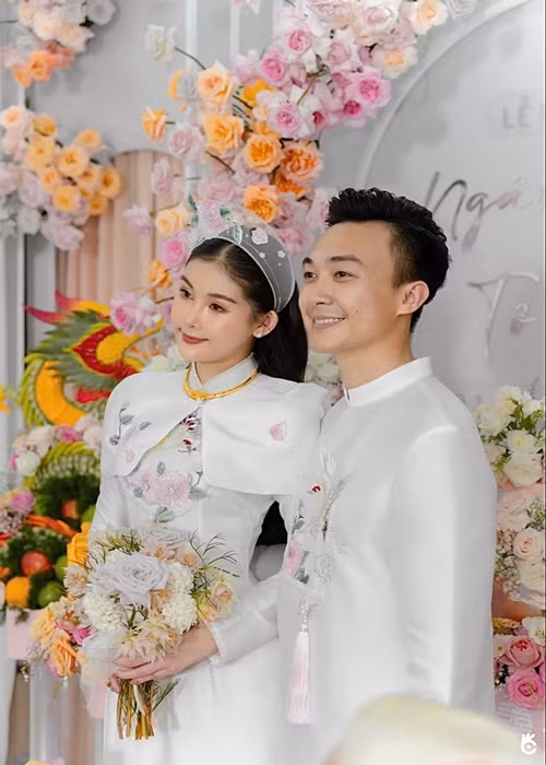 Cách đây không lâu, Ngân Anh tổ chức lễ vu quy tại TP HCM. Ảnh: FBNV