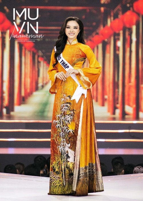 Mỹ nhân đến từ Đồng Tháp từng lọt top 41 Hoa hậu Hoàn vũ Việt Nam 2022. Ảnh: FBNV