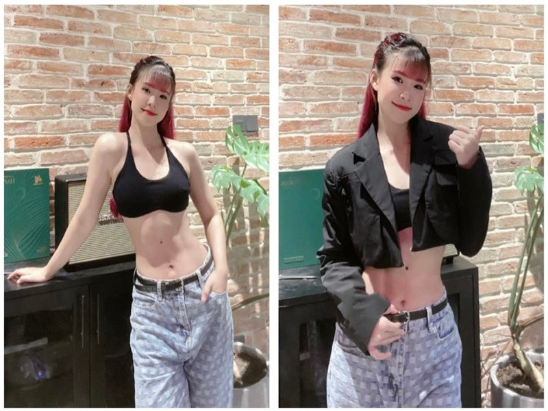 Nữ ca sĩ thường xuyên đăng tải hình ảnh eo thon săn chắc.