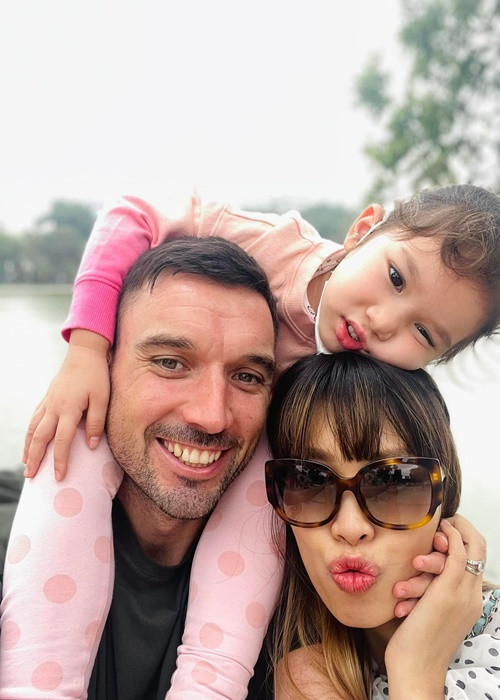 Ông xã là hậu phương vững chắc của Hà Anh.