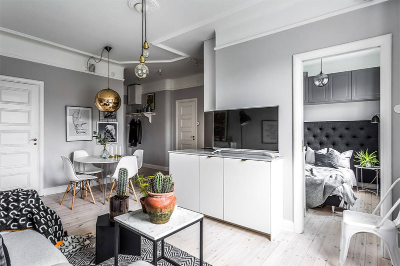 Căn hộ 45m2 được trang trí gam màu trung tính ấn tượng - Hình 6 Can ho 45m2 duoc trang tri gam mau trung tinh an tuong-Hinh-6