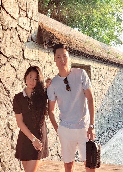 Con gái Mạnh Trường năm nay 13 tuổi, tên Chíp.