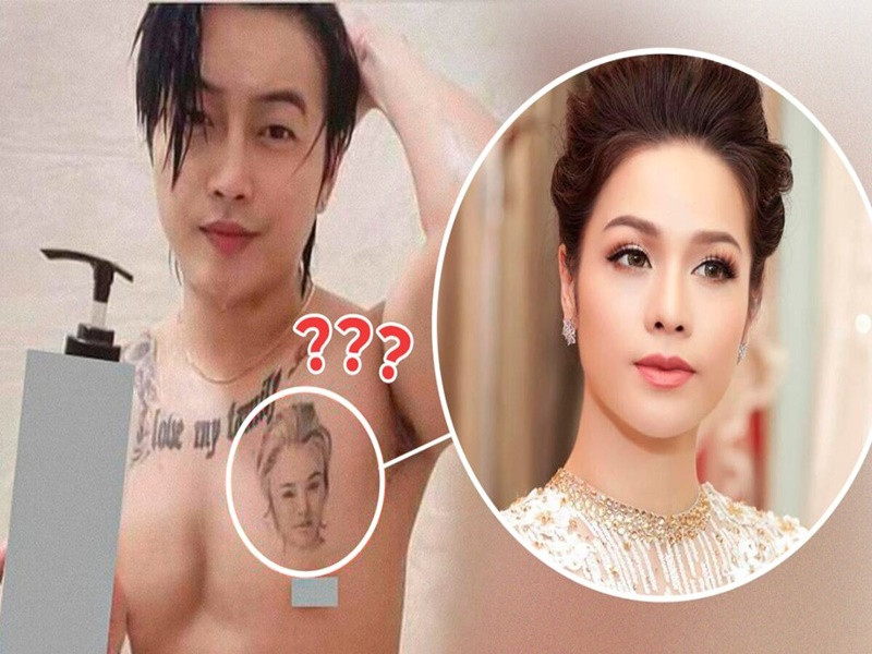 Tháng 7/2021, TiTi đăng tải hình ảnh để ngực trần. Sự chú ý của cư dân mạng nhanh chóng đổ dồn vào hình xăm một cô gái trên ngực của TiTi. Một số cư dân mạng đặt nghi vấn cô gái này là Nhật Kim Anh. Ảnh: Saostar