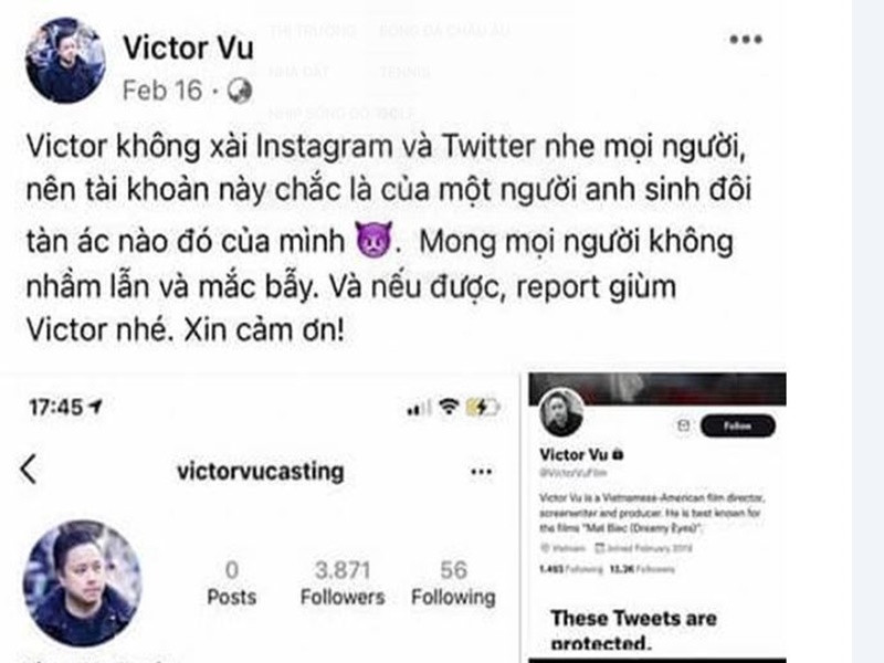 Hồi tháng 2/2022, ông xã Đinh Ngọc Diệp cũng cảnh báo mọi người về việc bị giả mạo tài khoản Instagram, Twitter.