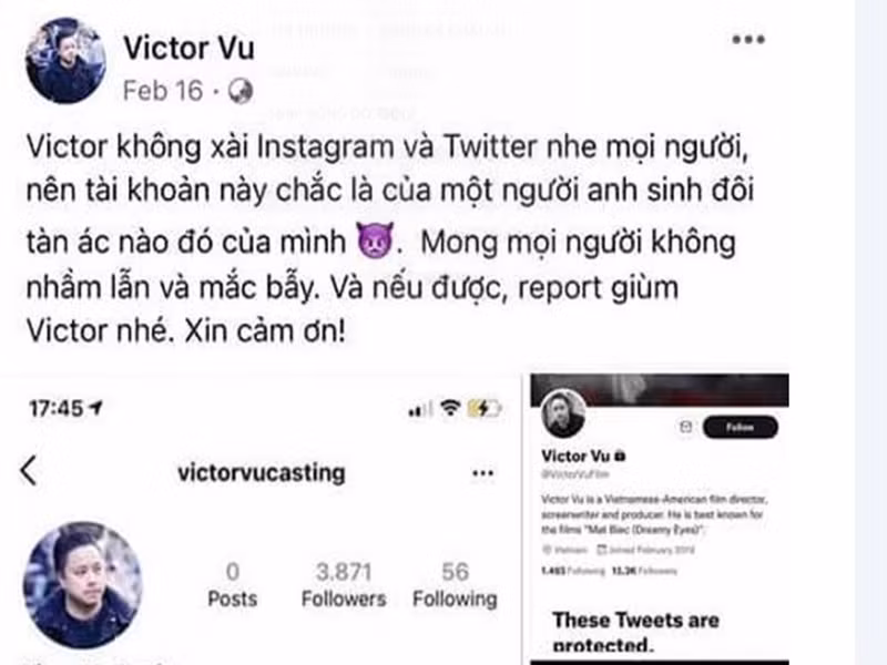 Hồi tháng 2/2022, ông xã Đinh Ngọc Diệp cũng cảnh báo mọi người về việc bị giả mạo tài khoản Instagram, Twitter.