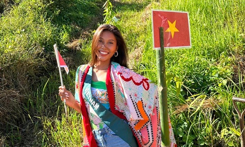 Thach Thu Thao vang mat trong bang du doan Miss Earth 2022-Hinh-2