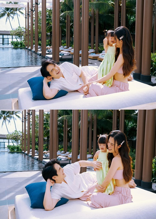 Cô nhóc òa khóc khi đòi đi bơi nhưng bố mẹ chưa cho đi.