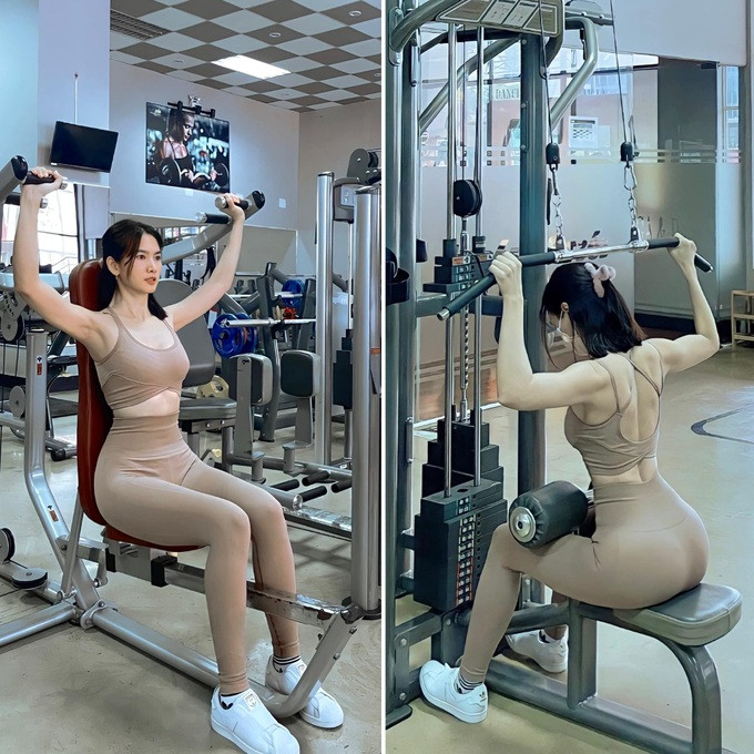 Những hình ảnh trong phòng tập gym của Anh Thư cũng nhận phản hồi tích cực từ người hâm mộ (Ảnh: Facebook nhân vật).