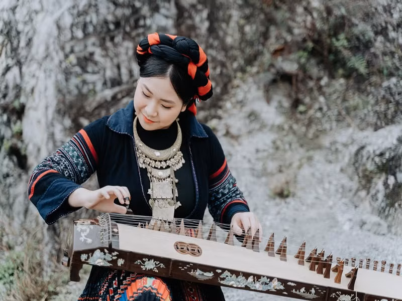 Con gái Trọng Tấn đỗ vào khoa nhạc cụ truyền thống, đàn tranh của Học viện Âm nhạc Quốc gia Việt Nam.