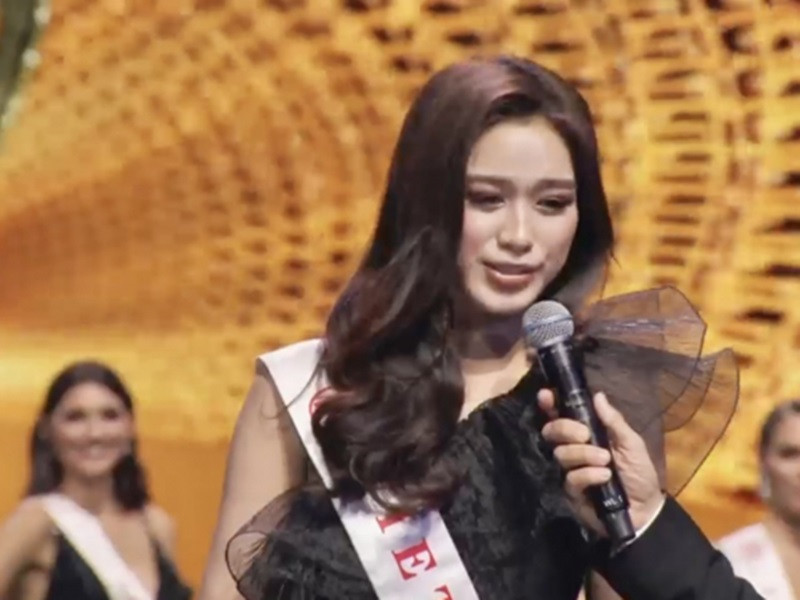 Tháng 11/2021, Đỗ Thị Hà có mặt tại Puerto Rico thi Miss World 2021 - Hoa hậu Thế giới 2021. Hành trình thi đấu của cô cùng các thí sinh khác đầy khó khăn do dịch COVID-19. Đến tháng 3/2022, trong chung kết cuộc thi, Đỗ Thị Hà lọt top 13. Ảnh: Công luận