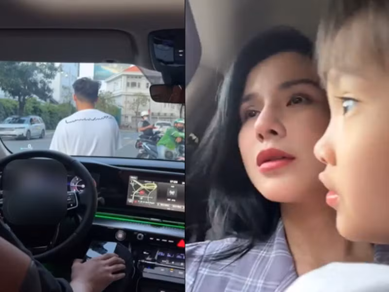 Đáng chú ý, mới đây, khi đến đón con gái tại trường mẫu giáo, Diệp Lâm Anh bị chồng cũ giằng con ở trường để tranh đón con. Tuy nhiên, Diệp Lâm Anh không đồng ý nên cả hai xảy ra tranh cãi. Khi Diệp Lâm Anh đưa con gái về nơi thuê trọ, Đức Phạm xuất hiện trước sảnh chung cư và chặn đầu xe. Ảnh: Yan