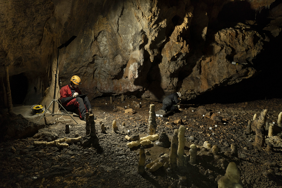 Hơn 4.614 hiện vật đã được ghi nhận, bao gồm xương ngựa, xương bò, lao móc, vỏ sò, đá lửa, mặt dây chuyền, và ngọn đuốc dùng mỡ động vật. Hang còn chứa 500 hình ảnh minh họa trên tường và trần hang, được tô màu.