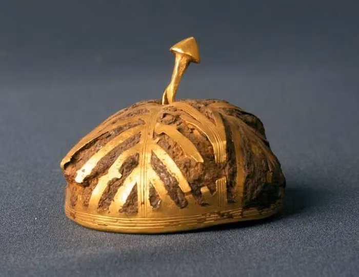 Kho báu này, được khai quật năm 1963 ở Alicante, Tây Ban Nha, bao gồm 66 hiện vật chủ yếu là vàng.