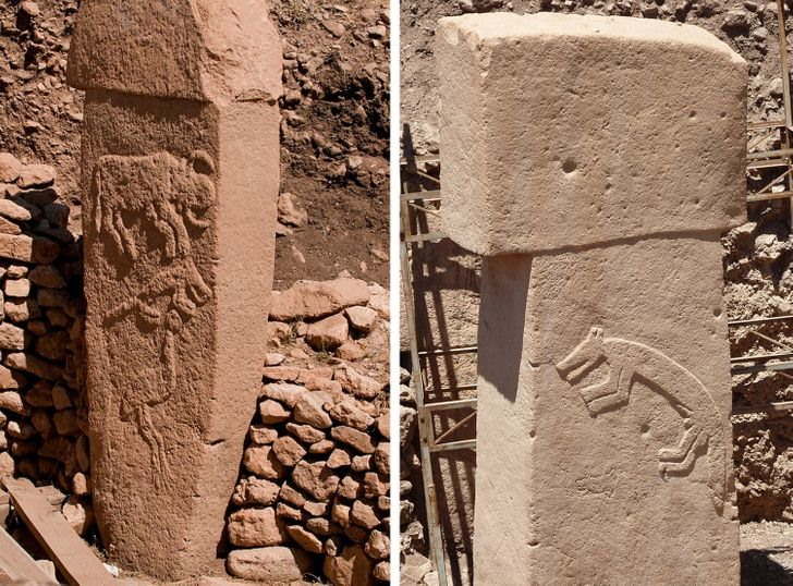 6. Quần thể cự thạch Gobekli Tepe, Thổ Nhĩ Kỳ: Quần thể này có thể là dấu hiệu cho thấy loài người bắt đầu xây dựng các ngôi đền từ rất sớm, nhưng ý nghĩa của các hình chạm khắc trên đây vẫn là một bí ẩn.