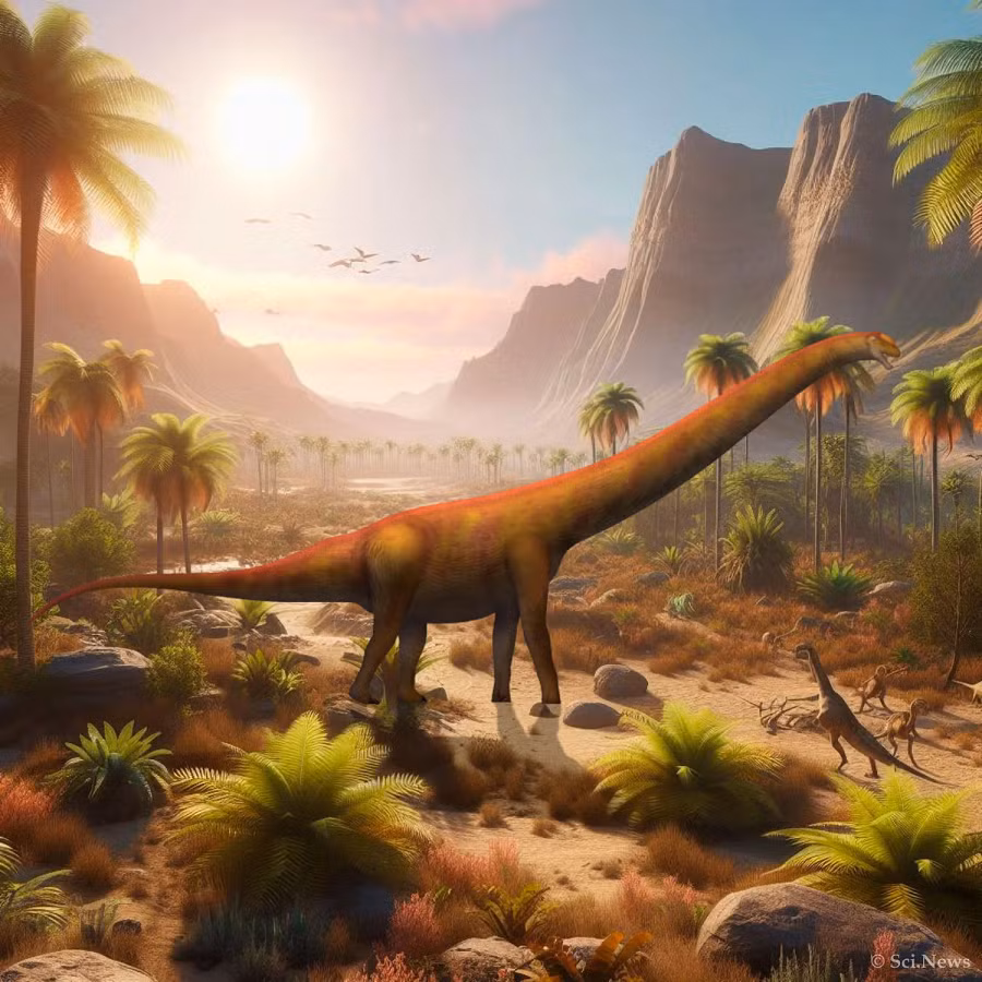  Quái thú này được xác định là một thằn lằn hộ pháp (titanosaur), một nhóm khủng long lớn nhất trong dòng họ sauropod.