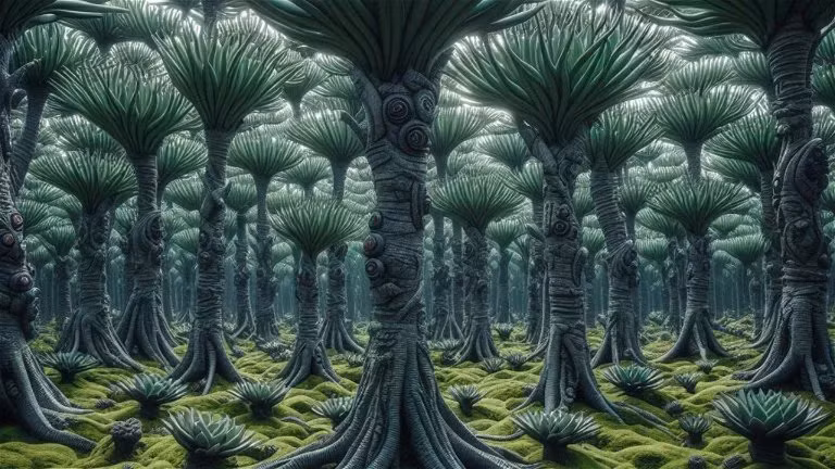 Nghiên cứu cho rằng loài cây này mọc dưới tán các cây cao hơn, mở rộng tán lá để hấp thụ ánh sáng Mặt Trời.