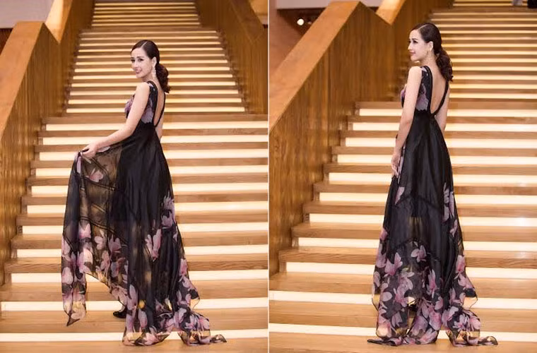 Hoa hậu Việt Nam 2006 có mặt tại cuộc họp báo với tư cách là đại diện cho nhãn hàng cô làm đại sứ nhiều năm nay đồng thời là nhà tài trợ giải thưởng chương trình Giọng hát Việt mùa thứ 3.